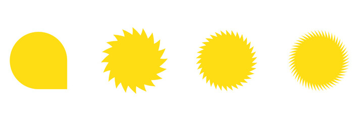 Set of price sticker and sale sticker. Price tag, starburst, quality mark, sunburst badges. Template banner shopping badges. Special offer, discount, sale, shop, black friday. Vector design elements