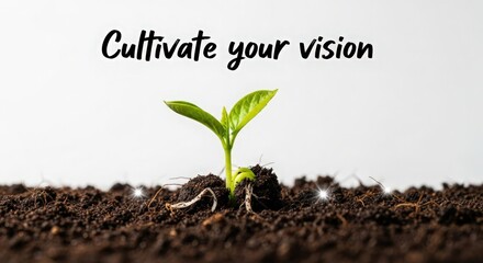 Young Plant Sprout Growing From Soil