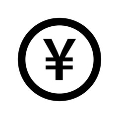 Obraz premium Yen and Yuan currency coin icon