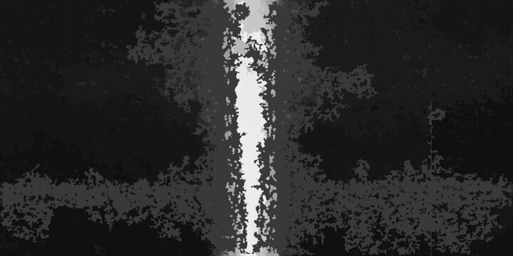 A stark white vertical line divides a textured dark grayscale background