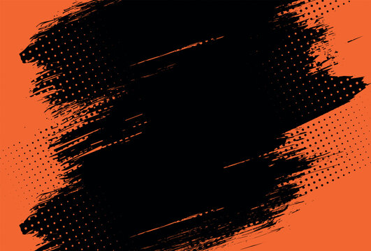 abstract grunge texture and halftone banner design. Dots pop art comics sport style vector illustration.