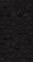 Fototapeta premium Complex geometric structure featuring repeated triangles creating an infinite, seamless surface texture. Ideal for backgrounds or design elements ,light ,geometry ,depth