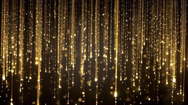 Mesmerizing digital waterfall display in a modern indoor setting with glowing lights