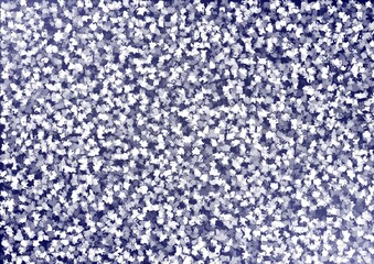 A closeup macro of blue knitted fabric texture reveals a cold winter frost pattern resembling the natural surface of grey marble or ice