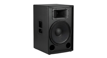 Obraz premium Powerful Professional Audio Speaker for High-Quality Sound Reinforcement, Delivering Clear Acoustics and Deep Bass for Live Events and Concerts