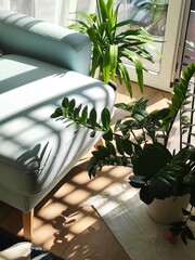 modern living room with modern furniture