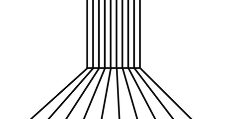 Abstract perspective line wave stripes with 3d dimensional effect.vector