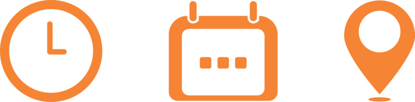 time date location vector sign 
