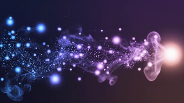 abstract blue background with particles