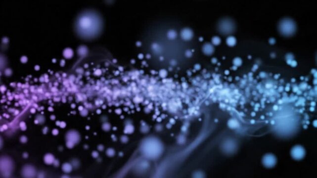 abstract blue background with particles