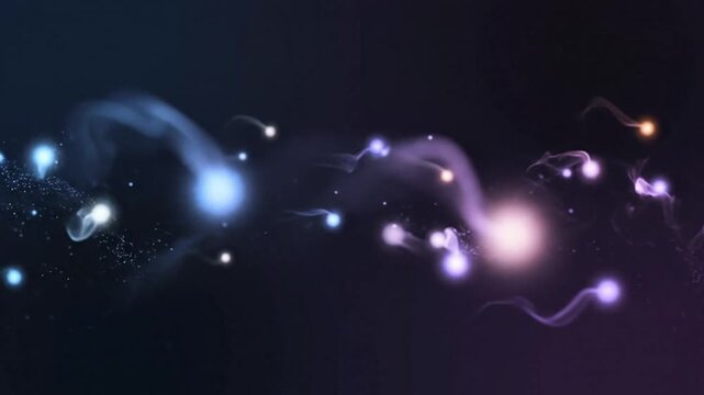 abstract blue background with particles