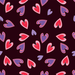 seamless pattern with hearts