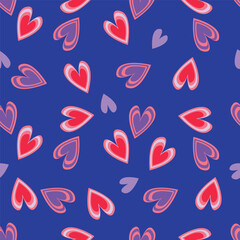 seamless pattern with hearts