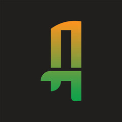 letter a logo gradient a letter logo