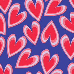 seamless pattern with hearts