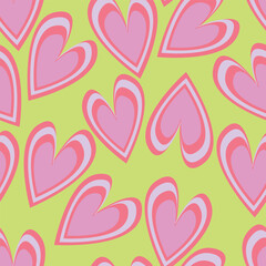 valentine day, valentine seamless pattern with hearts design for fabric, cotton, wallpaper, satin, carpet.

