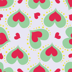seamless pattern with apples and pears