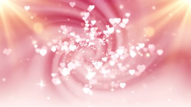 Dreamy Love Heart Vortex Soft Glow Motion