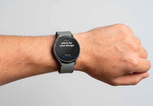 Round Smartwatch Mockup