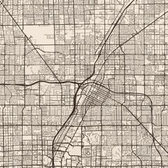 Obraz premium Las Vegas City Map this raster image showcases an elegant grid emphasizing clean lines and a sepia tinted urban design, emphasizing refined linework, with balanced composition, in a minimal.