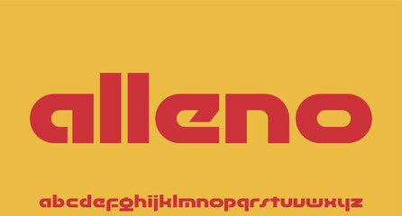 Obraz premium unique vector font alphabet for your brand name wordmark RETRO VINTAGE VIBES 