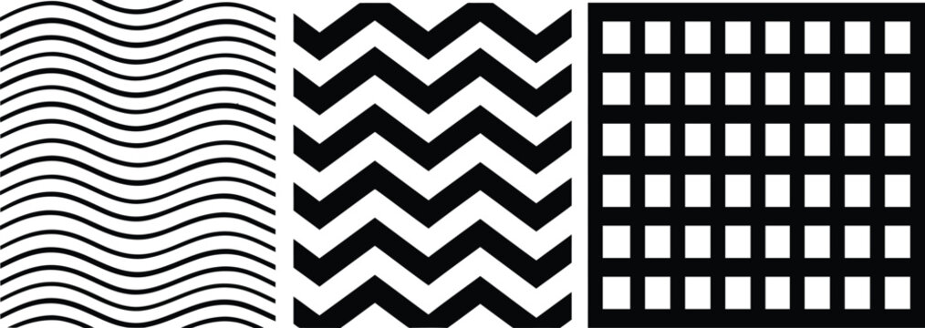 black and white chevron pattern