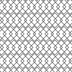 Abstract black colour Vector seamless pattern. Modern stylish texture. Repetition of geometric tiles.