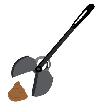dog poop scooper vector drawing.