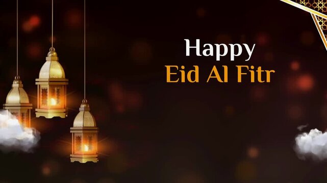 happy eid al fitr  animation video..