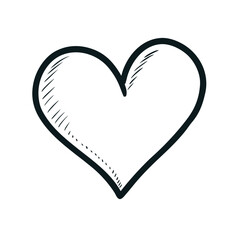 Hand-Drawn Heart Doodle Illustration Vector