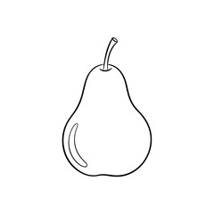 pear isolated on white background