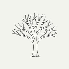vector tree silhouette