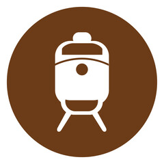 Obraz premium Train station icon