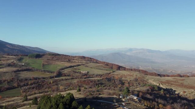 Krushevo Mountains. Near Ilinden Monument. Makedonium. North Macedonia