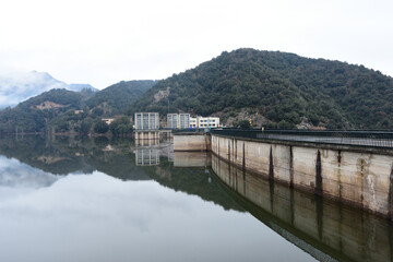 Obraz premium Sau Dam Barcelona province, Catalonia, Spain