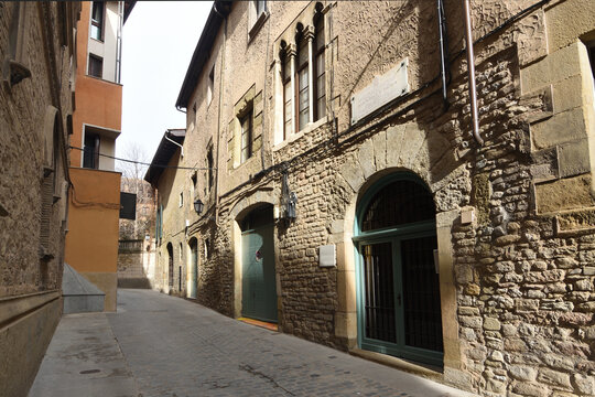 Sala House of old town of Vic, province of Barcelona, ​​Catalonia, Spain.