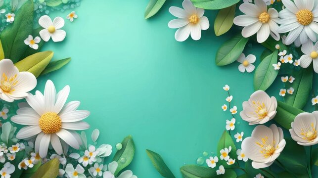 Commerce Flash Sale Spring Theme Background Copy Space