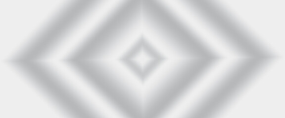 Abstract Gray Diamond Shape with Light Gradients and Soft Shadows, Seamless Geometric Pattern on transparent Background, Minimalist Design Element