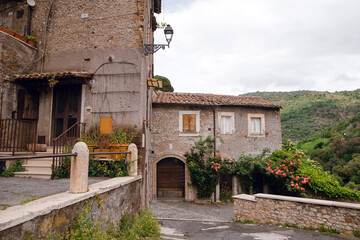 Obraz premium Tivoli Italy Old Town Street