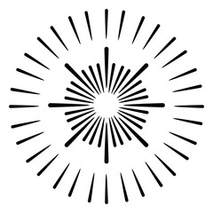 Fototapeta premium Fancy firework 2 rings stroke