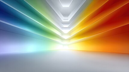 Fototapeta premium Bright Minimal Background With Color Gradient and Open Space for Creative Design and Artwork