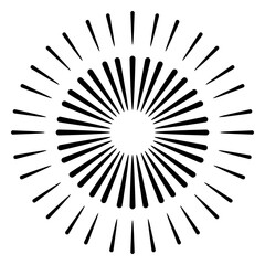 Obraz premium Two ring sparks firework stroke