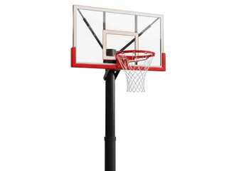 Basketball hoop isolated on transparent background