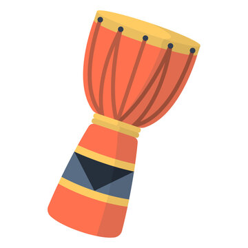 Music djembe flat