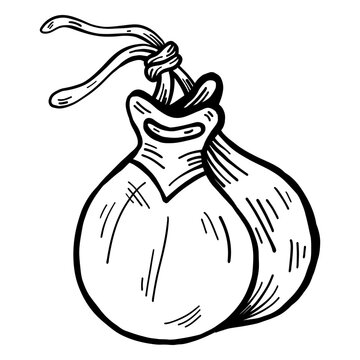 Castanets musical instrument sketch
