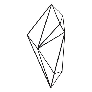 Drawn complex shape crystal