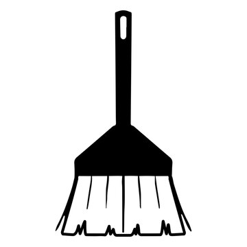 Broom brush black