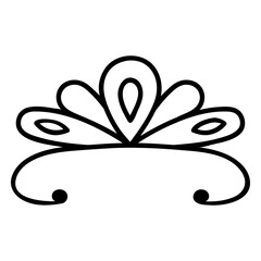 Princess tiara stroke © Vexels