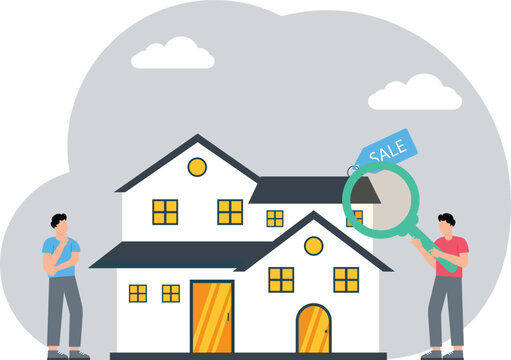 House inspection,House mortgage property inspection audit icon vector graphic