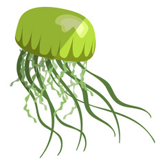 Black jellyfish flat © Vexels